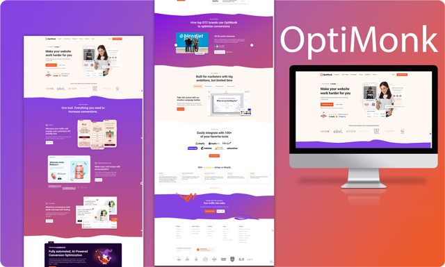 OptiMonk Digital agency website